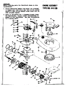 Engine Assembly Type #643-19B parts for Tecumseh Lawn & Garden Engine TYPE 643-19B from AppliancePartsPros.com