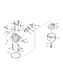 Carburetor parts for Tecumseh Lawn & Garden Engine TYPE 643-20C from AppliancePartsPros.com