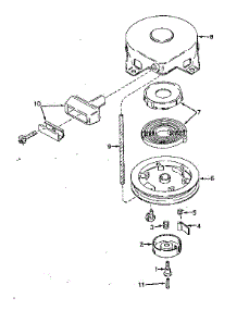 Rewind Starter parts for Tecumseh Lawn & Garden Engine TYPE 643-20C from AppliancePartsPros.com