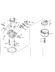 Carburetor No. 631899 parts for Tecumseh Lawn & Garden Engine TYPE 643-21 from AppliancePartsPros.com
