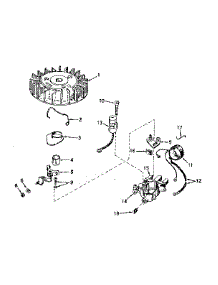 Magneto parts for Tecumseh Lawn & Garden Engine TYPE 643-21A from AppliancePartsPros.com