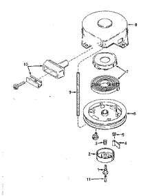 Rewind Starter parts for Tecumseh Lawn & Garden Engine TYPE 643-21A from AppliancePartsPros.com