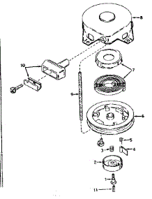 Rewind Starter parts for Tecumseh Lawn & Garden Engine TYPE 650-56 from AppliancePartsPros.com
