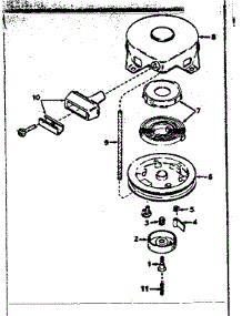 Rewind Starter No. 590420 parts for Tecumseh Lawn & Garden Engine TYPE 660-24 from AppliancePartsPros.com