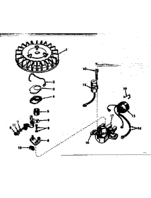 Magneto No. 610794A parts for Tecumseh Lawn & Garden Engine TYPE 660-24 from AppliancePartsPros.com