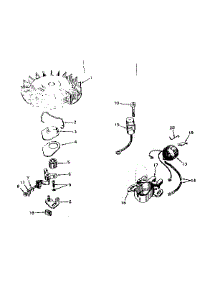 Magneto No. 610794 parts for Tecumseh Lawn & Garden Engine TYPE 670-08 from AppliancePartsPros.com