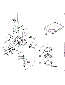 Carburetor No. 631539 parts for Tecumseh Lawn & Garden Engine TYPE 670-08B from AppliancePartsPros.com