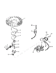 Magneto No. 610794 parts for Tecumseh Lawn & Garden Engine TYPE 670-08C from AppliancePartsPros.com