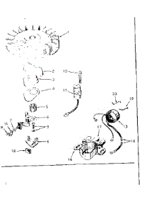 Magneto No. 610794 parts for Tecumseh Lawn & Garden Engine TYPE 670-21A from AppliancePartsPros.com