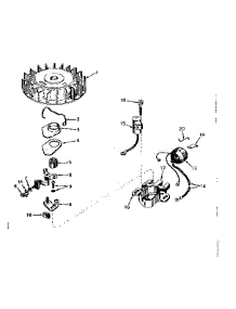 Magneto No. 610794 parts for Tecumseh Lawn & Garden Engine TYPE 670-31C from AppliancePartsPros.com