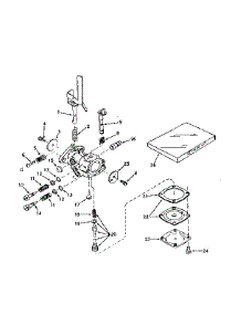 Carburetor No. 631312 parts for Tecumseh Lawn & Garden Engine TYPE 670-31C from AppliancePartsPros.com
