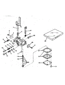 Caburetor No. 631312 parts for Tecumseh Lawn & Garden Engine TYPE 670-36 from AppliancePartsPros.com
