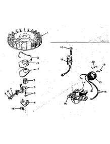 Magneto No. 610794 parts for Tecumseh Lawn & Garden Engine TYPE 670-36A from AppliancePartsPros.com