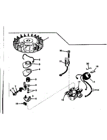 Magneto parts for Tecumseh Lawn & Garden Engine TYPE 670-72B from AppliancePartsPros.com