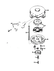 Rewind Starter parts for Tecumseh Lawn & Garden Engine TYPE 670-72B from AppliancePartsPros.com
