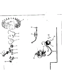 Magneto No. 610794 parts for Tecumseh Lawn & Garden Engine TYPE 670-80 from AppliancePartsPros.com