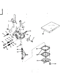 Carburetor No. 631759 parts for Tecumseh Lawn & Garden Engine TYPE 670-80 from AppliancePartsPros.com