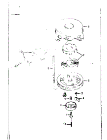 Rewind Starter No. 590420 parts for Tecumseh Lawn & Garden Engine TYPE 670-80 from AppliancePartsPros.com