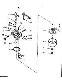 Carburetor parts for Tecumseh Lawn & Garden Engine TYPE 670-85 from AppliancePartsPros.com