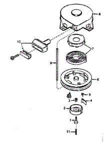 Rewind Starter parts for Tecumseh Lawn & Garden Engine TYPE 670-85 from AppliancePartsPros.com