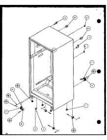 Cabinet Bottom And Back parts for Amana Top-Mount Refrigerator TZ18Q2G-P1156103WG from AppliancePartsPros.com