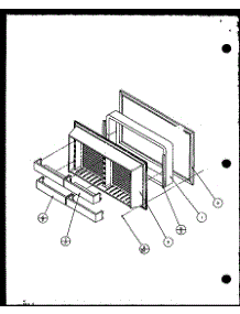 Freezer Door parts for Amana Top-Mount Refrigerator TZ18QL-P1156101WL from AppliancePartsPros.com