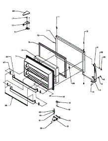 Freezer Door (Tg18r2 / P1181701wl) (Tg18r2 / P1181701ww) (Tg18r2g / P1181701wg) (Tz18r2g / P1181801wg) (Tz18r2l / P1181801wl) (Tz18r2w / P1181801ww) parts for Amana Top-Mount Refrigerator TZ18R2G-P1181801WG from AppliancePartsPros.com