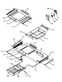 Cabinet Shelving (Tg18r2 / P1181701wl) (Tg18r2 / P1181701ww) (Tg18r2g / P1181701wg) (Tz18r2g / P1181801wg) (Tz18r2l / P1181801wl) (Tz18r2w / P1181801ww) (Tz21r3e / P1181501we) (Tz21r3g / P1181501wg) (Tz21r3l / P1181501wl) (Tz21r3w / P1181501ww) (Tzi21r3e / P1182001we) (Tzi21r3 parts for Amana Top-Mount Refrigerator TZ18R2G-P1181801WG from AppliancePartsPros.com