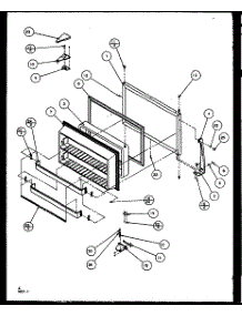 Freezer Door (Tg18rbg / P1158302wg) (Tg18rbl / P1158302wl) (Tg18rbw / P1158302ww) (Tz18rg / P1158401wg) (Tz18rl / P1158401wl) (Tz18rw / P1158401ww) (Tq18rbg / P1158402wg) (Tq18rbl / P1158402wl) (Tq18rbw / P1158402ww) parts for Amana Top-Mount Refrigerator TZ18RL-P1158401WL from AppliancePartsPros.com