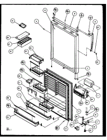 Refrigerator Door (Tz22rl / P1157701wl) (Tz22re / P1157701we) (Tz22rw / P1157701ww) (Tzi22re / P1168003we) (Tzi22rl / P1168003wl) (Tzi22rw / P1168003ww) parts for Amana Top-Mount Refrigerator TZ18RW-P1158401WW from AppliancePartsPros.com