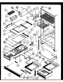Cabinet Shelving (Ebony) (Tz19qw / P1111409ww) (Tz19qg / P1111409wg) (Tz19qe / P1111409we) (Tz19ql / P1111409wl) (Tz19qw / P1111410ww) (Tz19qg / P1111410wg) (Tz19qe / P1111410we) (Tz19ql / P1111410wl) parts for Amana Top-Mount Refrigerator TZ19QE-P1111409WE from AppliancePartsPros.com