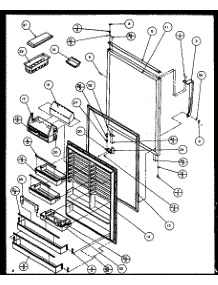 Refrigerator Door (White (Tz19qw / P1111409ww) (Tz19qg / P1111409wg) (Tz19qe / P1111409we) (Tz19ql / P1111409wl) (Tz19qw / P1111410ww) (Tz19qg / P1111410wg) (Tz19qe / P1111410we) (Tz19ql / P1111410wl) (Tz21q2w / P1111713ww) (Tz21q2l / P1111713wl) (Tz21q2e / P1111713we) (Tz21ql parts for Amana Top-Mount Refrigerator TZ19QL-P1111410WL from AppliancePartsPros.com