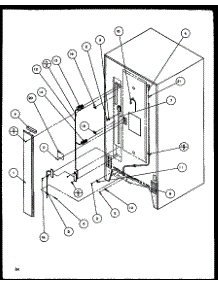 Cabinet Back (Tz19qw / P1111409ww) (Tz19qg / P1111409wg) (Tz19qe / P1111409we) (Tz19ql / P1111409wl) (Tz19qw / P1111410ww) (Tz19qg / P1111410wg) (Tz19qe / P1111410we) (Tz19ql / P1111410wl) (Tz21q2w / P1111713ww) (Tz21q2l / P1111713wl) (Tz21q2e / P1111713we) (Tz21ql / P1111709wl) parts for Amana Top-Mount Refrigerator TZ19QL-P1111410WL from AppliancePartsPros.com