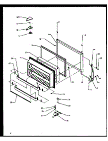Freezer Door (Tg18r2g / P1158305wg) (Tg18r2l / P1158305wl) (Tg18r2w / P1158305ww) (Tz18r2g / P1158409wg) (Tz18r2l / P1158409wl) (Tz18r2w / P1158409ww) (Tq18r2g / P1158410wg) (Tq18r2l / P1158410wl) (Tq18r2w / P1158410ww) parts for Amana Top-Mount Refrigerator TZ19R2E-P1158505WE from AppliancePartsPros.com