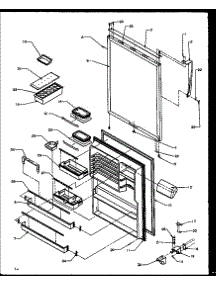 Refrigerator Door (Tz21r2e / P1157608we) (Tz21r2l / P1157608wl) (Tz21r2g / P1157608wg) (Tz21r2w / P1157608ww) (Tzi21r2l / P1168011wl) (Tzi21r2e / P1168011we) (Tzi21r2w / P1168011ww) parts for Amana Top-Mount Refrigerator TZ19R2E-P1158505WE from AppliancePartsPros.com