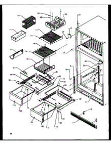 Cabinet Shelving (Tz21r2e / P1157608we) (Tz21r2l / P1157608wl) (Tz21r2g / P1157608wg) (Tz21r2w / P1157608ww) (Tzi21r2l / P1168011wl) (Tzi21r2e / P1168011we) (Tzi21r2w / P1168011ww) parts for Amana Top-Mount Refrigerator TZ19R2E-P1158505WE from AppliancePartsPros.com