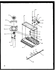 Compressor Compartment parts for Amana Top-Mount Refrigerator TZ19R2E-P1158505WE from AppliancePartsPros.com