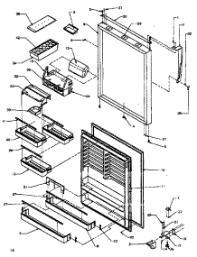 Refrigerator Door Assembly (Tz19r3e / P1181906we) (Tz19r3l / P1181906wl) (Tz19r3w / P1181906ww) parts for Amana Top-Mount Refrigerator TZ19R3W-P1181906WW from AppliancePartsPros.com