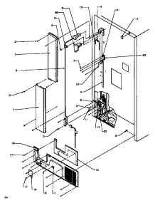 Cabinet Back parts for Amana Top-Mount Refrigerator TZ19R3W-P1181906WW from AppliancePartsPros.com