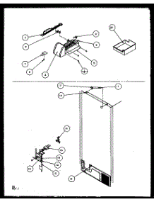 Factory Installed Ice Maker (Tzi21rl / P1168001wl) (Tzi21re / P1168001we) (Tzi21rw / P1168001ww) (Tzi22re / P1168003we) (Tzi22rl / P1168003wl) (Tzi22rw / P1168003ww) parts for Amana Top-Mount Refrigerator TZ19RW-P1158501WW from AppliancePartsPros.com