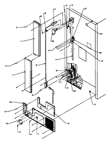 Cabinet Back parts for Amana Top-Mount Refrigerator TZ21R3G-P1181501WG from AppliancePartsPros.com