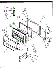 Freezer Door (Tg18rbg / P1158303wg) (Tg18rbl / P1158303wl) (Tg18rbw / P1158303ww) (Tz18rg / P1158405wg) (Tz18rl / P1158405wl) (Tz18rw / P1158405ww) (Tq18rbg / P1158406wg) (Tq18rbl / P1158406wl) (Tq18rbw / P1158406ww) parts for Amana Top-Mount Refrigerator TZ21RE-P1157604WE from AppliancePartsPros.com