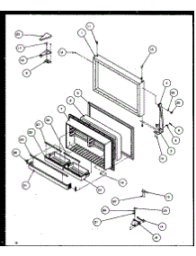 Freezer Door (Tz19rl / P1158503wl) (Tz19re / P1158503we) (Tz19rw / P1158503ww) parts for Amana Top-Mount Refrigerator TZ21RL-P1157604WL from AppliancePartsPros.com