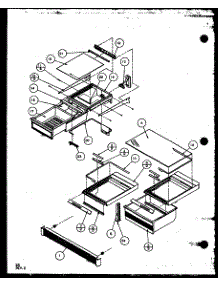 Cabinet Shelving (Tz22qg / P1114906wg) (Tz22ql / P1114906wl) (Tz22qw / P1114906ww) parts for Amana Top-Mount Refrigerator TZ22QL-P1114906WL from AppliancePartsPros.com