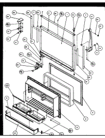 Freezer Door (Ebony) (Tz19qw / P1111409ww) (Tz19qg / P1111409wg) (Tz19qe / P1111409we) (Tz19ql / P1111409wl) (Tz19qw / P1111410ww) (Tz19qg / P1111410wg) (Tz19qe / P1111410we) (Tz19ql / P1111410wl) (Tz21q2w / P1111713ww) (Tz21q2l / P1111713wl) (Tz21q2e / P1111713we) (Tz23qg / P11 parts for Amana Top-Mount Refrigerator TZ23QL-P1114904WL from AppliancePartsPros.com