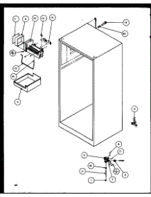 Factory Installed Ice Maker (Tzi23qw / P1114905ww) (Tzi23qg / P1114905wg) (Tzi23ql / P1114905wl) parts for Amana Top-Mount Refrigerator TZ23QW-P1114904WW from AppliancePartsPros.com
