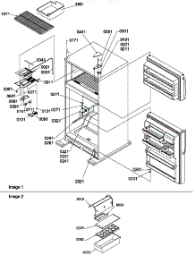 Door Hinges And Freezer Shelf And Accessories parts for Amana Top-Mount Refrigerator TZI18V2W-P1319001WW from AppliancePartsPros.com