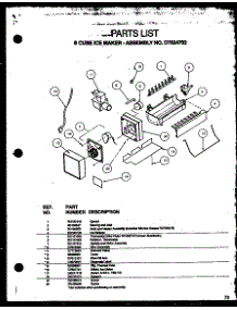 8 Cube Ice Maker (Tzi20qw / P1156203ww) (Tzi20ql / P1156203wl) (Tzi20qw / P1156204ww) (Tzi20ql / P1156204wl) parts for Amana Top-Mount Refrigerator TZI20QL-P1156203WL from AppliancePartsPros.com