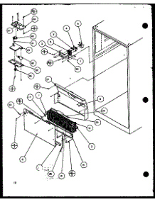 Evaporator Area parts for Amana Top-Mount Refrigerator TZI21Q2W-P1111714WW from AppliancePartsPros.com