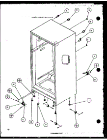 Cabinet Bottom And Back parts for Amana Top-Mount Refrigerator TZI21Q2W-P1111714WW from AppliancePartsPros.com